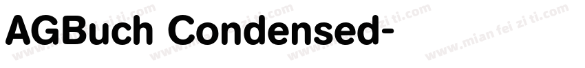 AGBuch Condensed字体转换